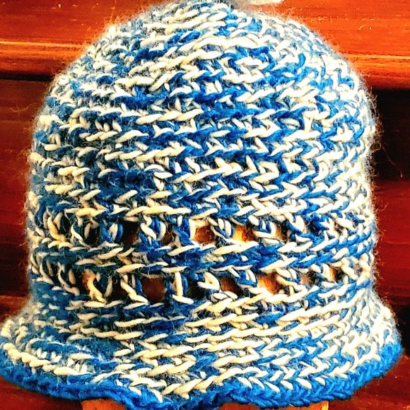 Crocheted hat.